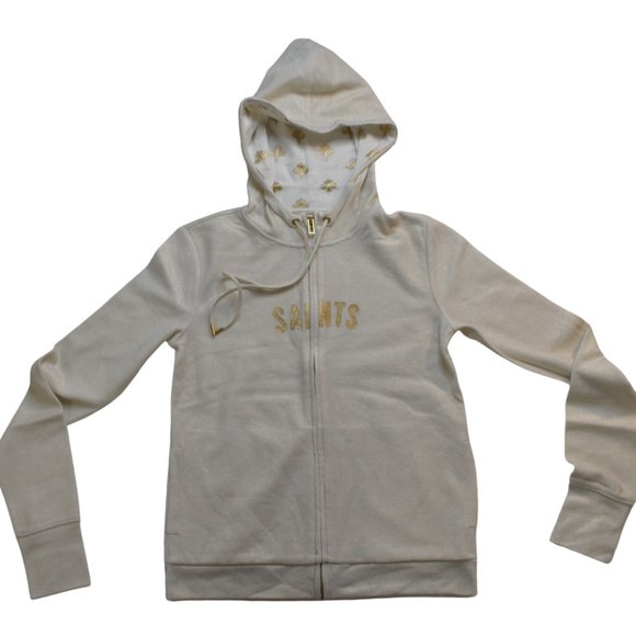 All-Sport Couture Womens NFL New Orleans Saints Play Action Hoodie New - Picture 4 of 8